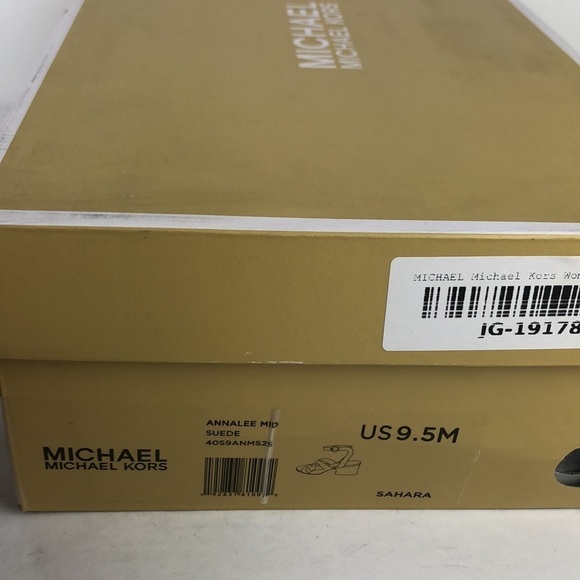 NEW Michael Kors Annalee Ankle Strap Peep Toe Sandals Heels 9.5 - Picture 11 of 11